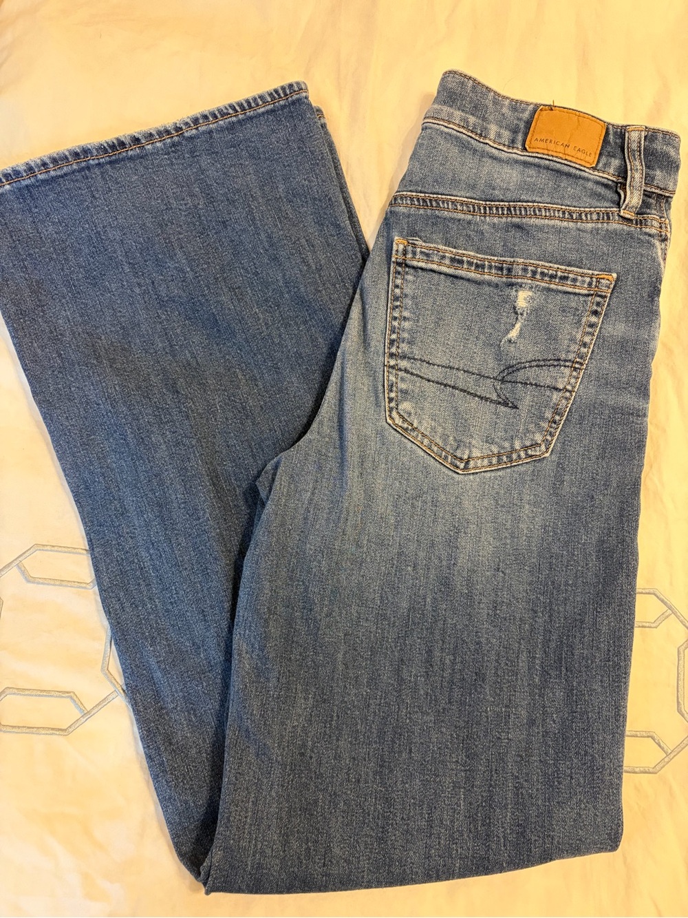 American Eagle Outfitters Women's Medium Blue Flare Jeans